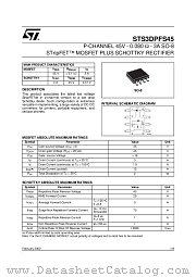 STS3DPFS45 datasheet pdf ST Microelectronics