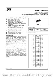 74VHCT16240ATTR datasheet pdf ST Microelectronics