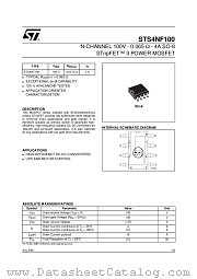 STS4NF100 datasheet pdf ST Microelectronics
