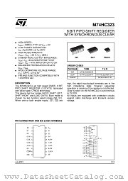 M74HC323M1R datasheet pdf ST Microelectronics