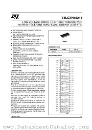 74LCXH16245TTR datasheet pdf ST Microelectronics