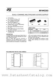M74HC253M1R datasheet pdf ST Microelectronics