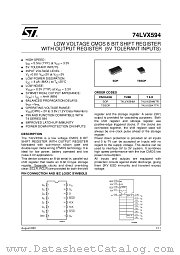 74LVX594TTR datasheet pdf ST Microelectronics