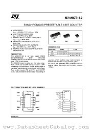 M74HCT162M1R datasheet pdf ST Microelectronics