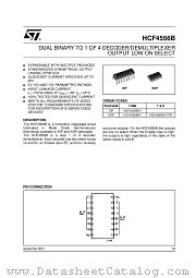 HCF4556BM1 datasheet pdf ST Microelectronics