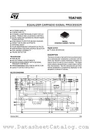 TDA7405 datasheet pdf ST Microelectronics