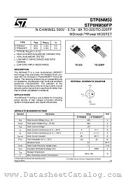 STP8NM50 datasheet pdf ST Microelectronics