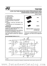 TDA7469D datasheet pdf ST Microelectronics