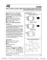 TS4890ID datasheet pdf ST Microelectronics