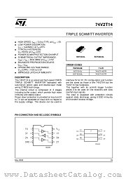 74V2T14CTR datasheet pdf ST Microelectronics