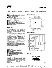 TSA1204IFT datasheet pdf ST Microelectronics
