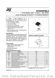 STD40NF06LZ datasheet pdf ST Microelectronics