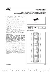 74LVX16244TTR datasheet pdf ST Microelectronics