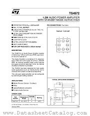 TS4972IJT datasheet pdf ST Microelectronics