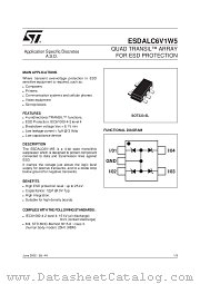 ESDALC6V1W5 datasheet pdf ST Microelectronics
