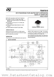 TDA7515 datasheet pdf ST Microelectronics