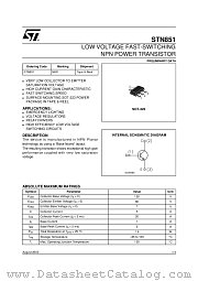 STN851 datasheet pdf ST Microelectronics