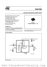 TDA7299 datasheet pdf ST Microelectronics