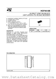 HCF4515M013TR datasheet pdf ST Microelectronics