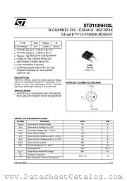 STD110NH02L datasheet pdf ST Microelectronics
