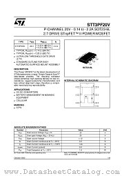 STT3PF20V datasheet pdf ST Microelectronics