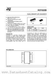HCF4520BEY datasheet pdf ST Microelectronics