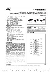 74VCX1632245TBR datasheet pdf ST Microelectronics