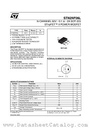 STN2NF06L datasheet pdf ST Microelectronics
