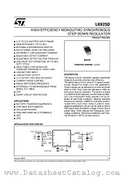 L6925D datasheet pdf ST Microelectronics