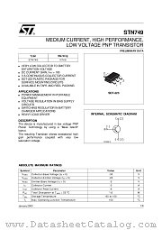 STN749 datasheet pdf ST Microelectronics