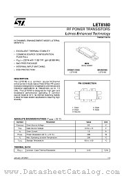 LET8180 datasheet pdf ST Microelectronics