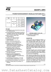 GS-NT1P/DF3 datasheet pdf ST Microelectronics
