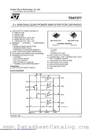 TDA7377 datasheet pdf ST Microelectronics