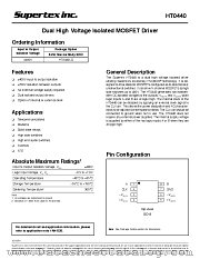HT0440LG datasheet pdf Supertex Inc