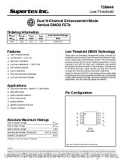 TD9944TG datasheet pdf Supertex Inc