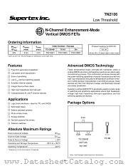 TN2106N3 datasheet pdf Supertex Inc