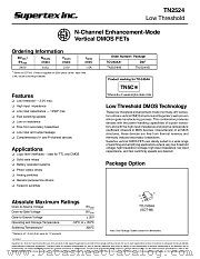 TN2524 datasheet pdf Supertex Inc