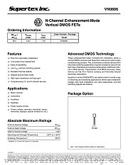 VN0606L datasheet pdf Supertex Inc