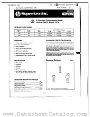 VP0220N3 datasheet pdf Supertex Inc