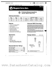 VP1106N5 datasheet pdf Supertex Inc