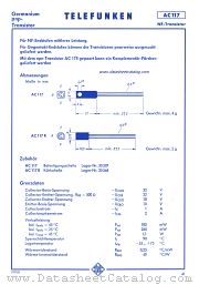 AC117R datasheet pdf TELEFUNKEN