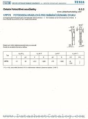 1PP75 datasheet pdf Tesla Elektronicke