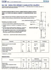 KA136 datasheet pdf Tesla Elektronicke