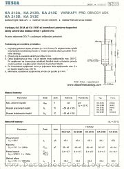 KA213 datasheet pdf Tesla Elektronicke