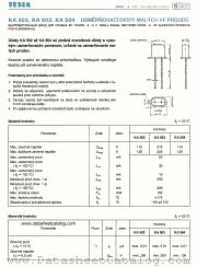 KA503 datasheet pdf Tesla Elektronicke