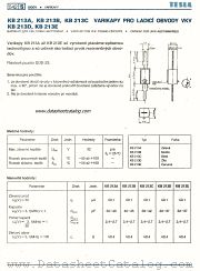 KB213D datasheet pdf Tesla Elektronicke