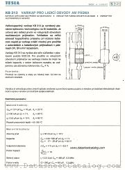 KB313 datasheet pdf Tesla Elektronicke