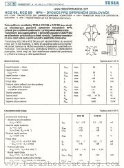 KCZ58 datasheet pdf Tesla Elektronicke
