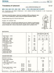 KD137 datasheet pdf Tesla Elektronicke