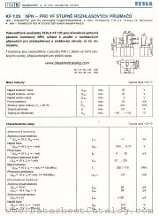 KF125 datasheet pdf Tesla Elektronicke